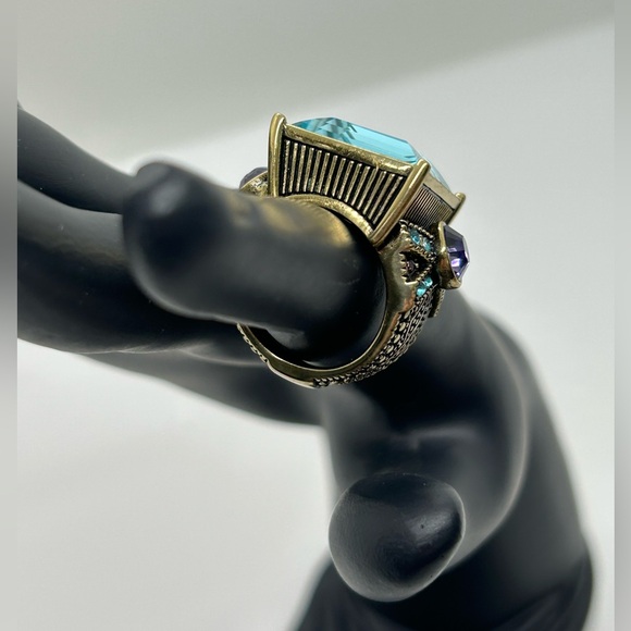 Vintage Heidi Daus Conscious Coupling Aqua Ring - Picture 4 of 9